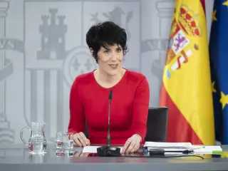 La ministra de Inclusión Seguridad Social y Migracioneas y portavoz del Gobierno, Elma Saiz.